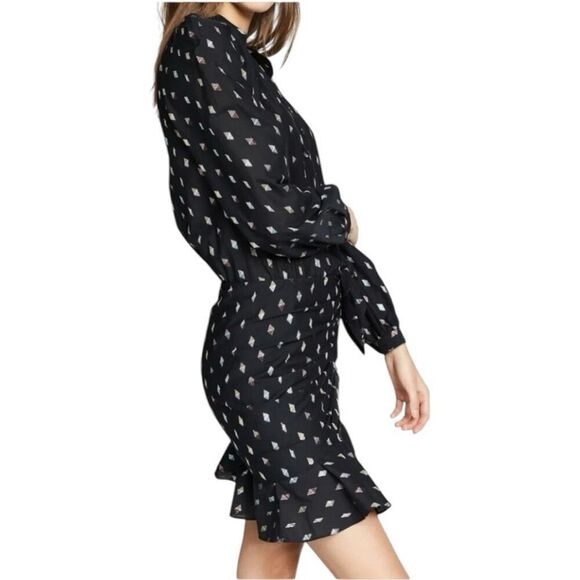 Veronica Beard Alia Ruched Pastel Metallic Mini Dress Size 2 Multicolored Whimsy - Picture 2 of 14